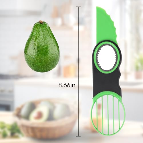 3-in-1 Avocado Slicer Tool & Stainless Steel Pitter