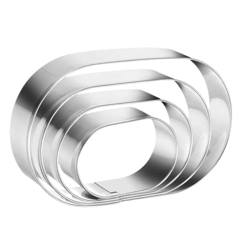 Pill Capsule Long Oval Cookie Cutters 4 Sizes (4 Count)