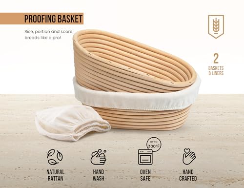 Banneton Bread Proofing Baskets (2 Count)
