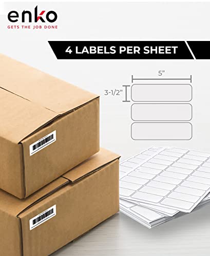3-1/2 x 5 in 400 Address, Mailing and Business Sticker Labels (100 Count)