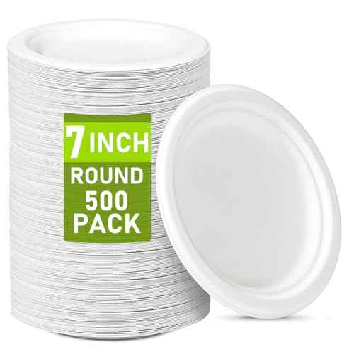 Small Paper Plates 7 inch (500 Count)