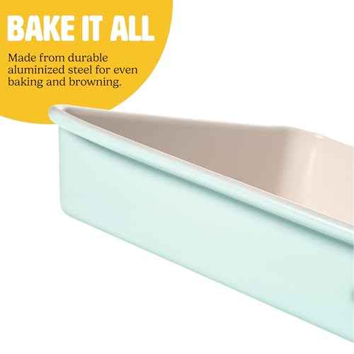 Clean Ceramic Square Cake Pans Set (2 Count)