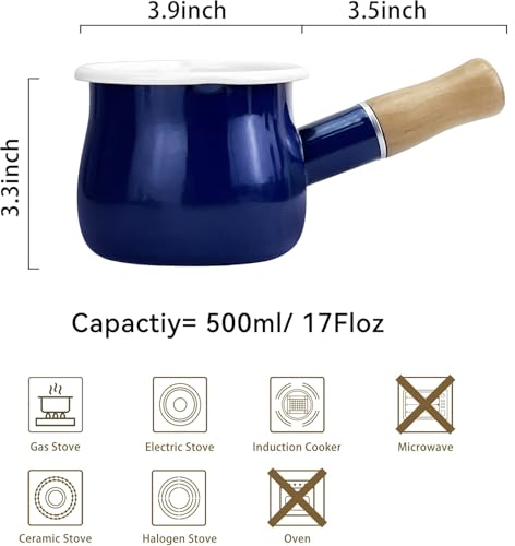 Enamel Milk Pot