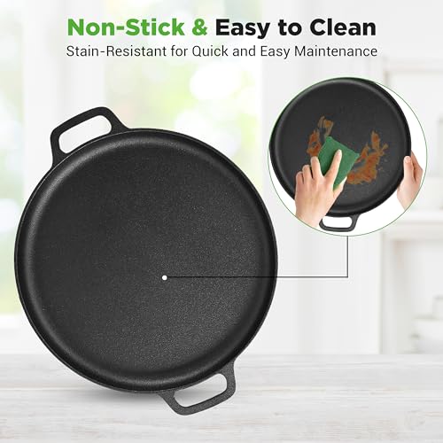 13 Inch Flat Cast Iron Pizza Pan