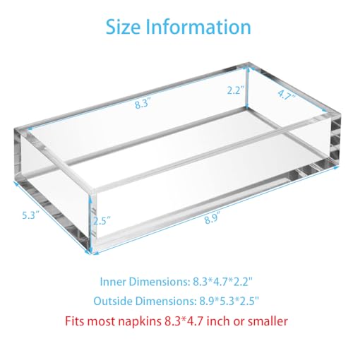 Acrylic Napkin Holder Tray