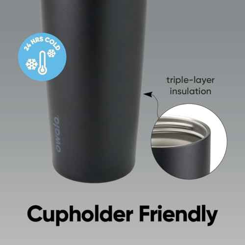 FreeSip Sway Insulated Stainless Steel Water Bottle with Two