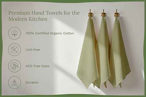 Organic Cotton Bulk Sage Green Flour Sack Kitchen Towels (10 Count)