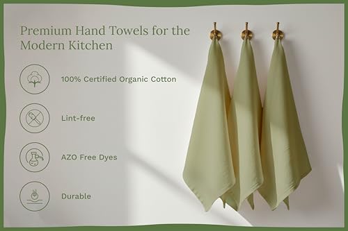 Organic Cotton Sage Flour Sack Kitchen Towels (10 Count)