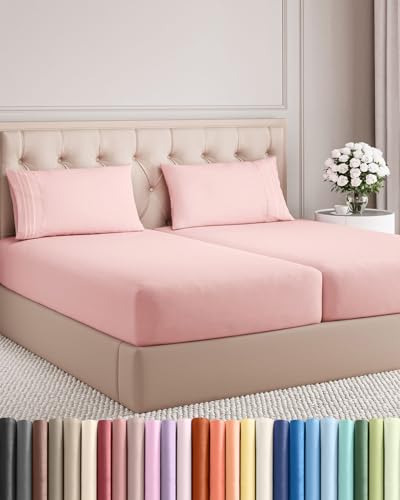 Split King Size 5 Piece Sheet Set