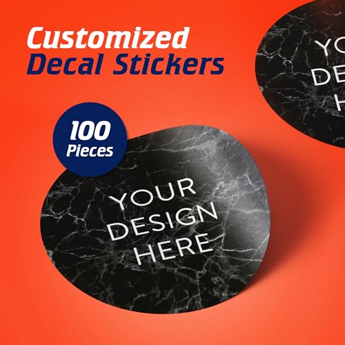 Custom Vinyl Stickers Your Image (100 Count)