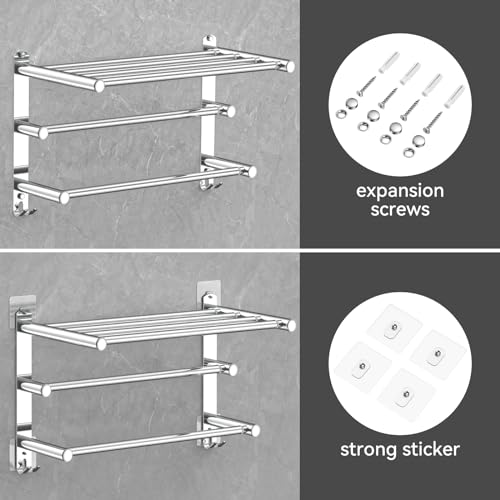 Adjustable Towel Bar for Bathroom Wall Mount17