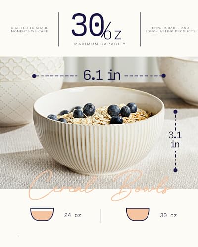 Ceramic Soup Bowls (4 Count)