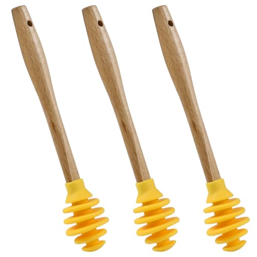 3 Pack Silicone Honey Dipper Sticks