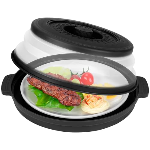Microwave Splatter Cover for Food with Handle &Heat