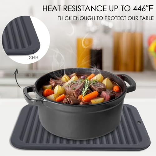 4 PCS Silicone Trivet for Hot Dishes (4 Count)