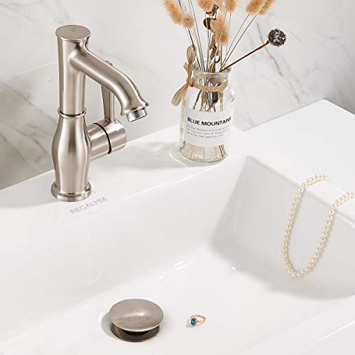 Bathroom Sink Drain Stopper Without Overflow (2 Count)