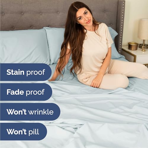 Cal King Size 4 Piece Sheet Set