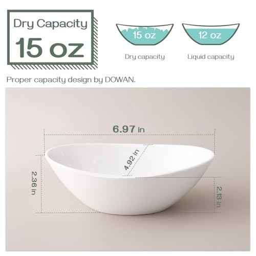 7" Small Serving Bowls Set of 6 (6 Count)