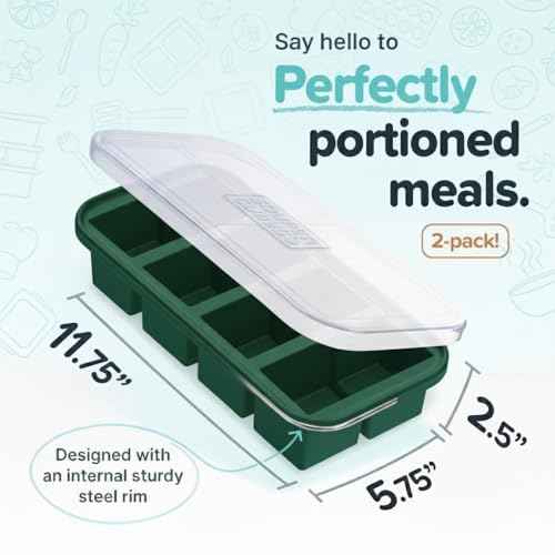 1 Cup Silicone Freezer Molds with Lids (2 Count)