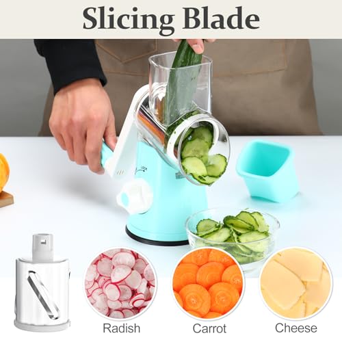 Rotary Cheese Grater Hand Crank Cheese Shredder for Fresh Cheese