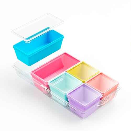 Silicone Freezer Molds with Lids (6 Count)