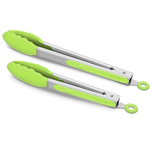 2 Pack Silicone Kitchen Tongs (2 Count)