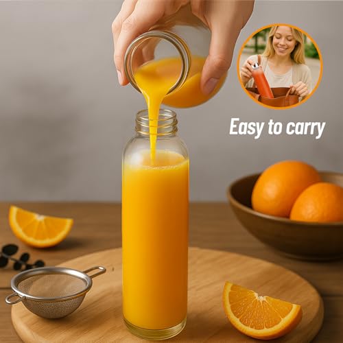Clear Glass Bottles with Lids (24 Count)