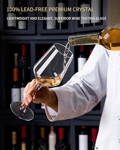 17 oz Lead Free Wine Glasses Set of 4 (4 Count)