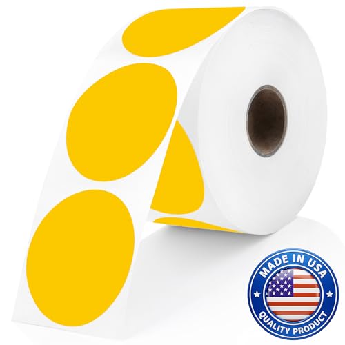 Yellow Thermal Labels (735 Count)
