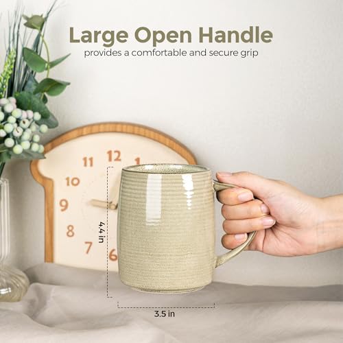 Large Coffee Mugs Set of 6 (6 Count)