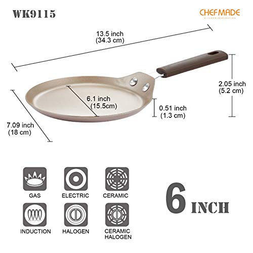 Mini Crepe Pan with Bamboo Spreader