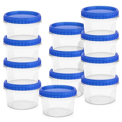 12 Pack Freezer Containers with Lids (12 Count)
