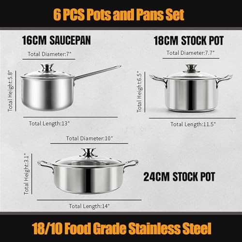 Stainless Steel pots and pans set