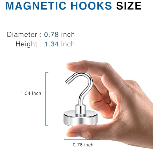 Magnetic Hooks for Cruise Essentials 2026 Cabins Door 12 Pack (12 Count)