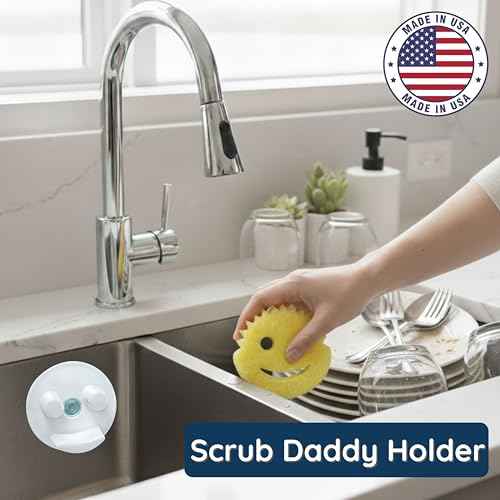 BeraTek Smiley Face Sponge Holder for Kitchen Sink