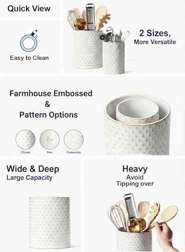 Kitchen Utensil Holder for Countertop (2 Count)