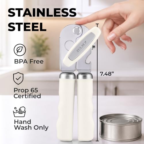 Stainless Steel Swing Open Manual Can Opener Comfortable Grip