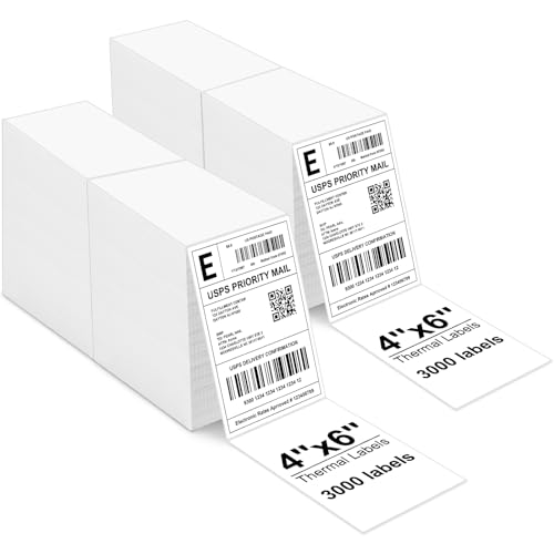 Bulk 4x6 Thermal Labels (6000 Count)