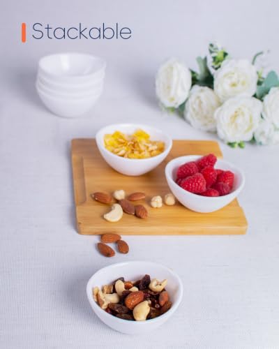 3 OZ White Dipping Bowl Set of 6 (6 Count)