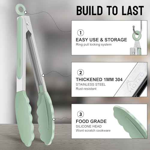 Silicone Serving Tongs for Cooking 9