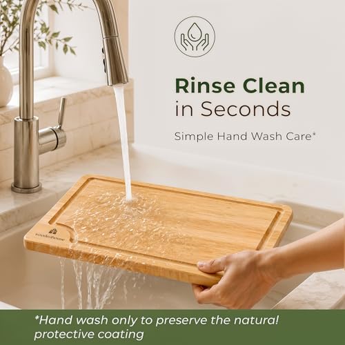 Bamboo Cutting Boards for Kitchen Set of 3 (3 Count)