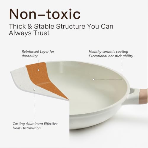 22 Piece Ceramic Cookware Set