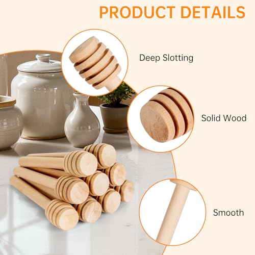 100Pcs 3 inch Honey Dipper Sticks
