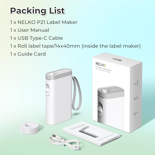 P21 Label Maker Machine with Tape