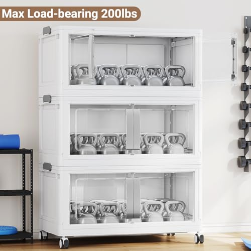 800QT Stackable Storage Bins with Lids (5 Count)