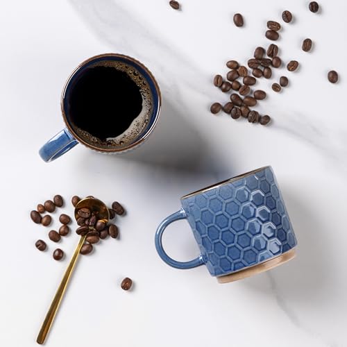 6 OZ Stackable Coffee Mugs Set of 4 (4 Count)
