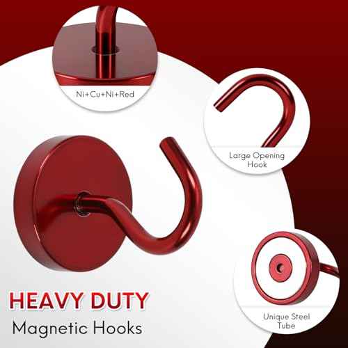 Magnetic Hooks Large Opening (6 Count)