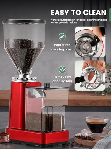 Flat Burr Coffee Grinder