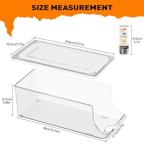 4 Pack Skinny Can Organizer for Refrigerator (2 Count)