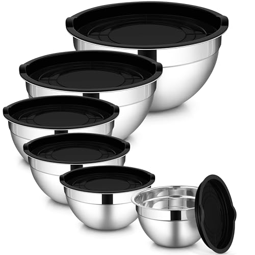 Mixing Bowls with Lids Set of 6 (12 Count)